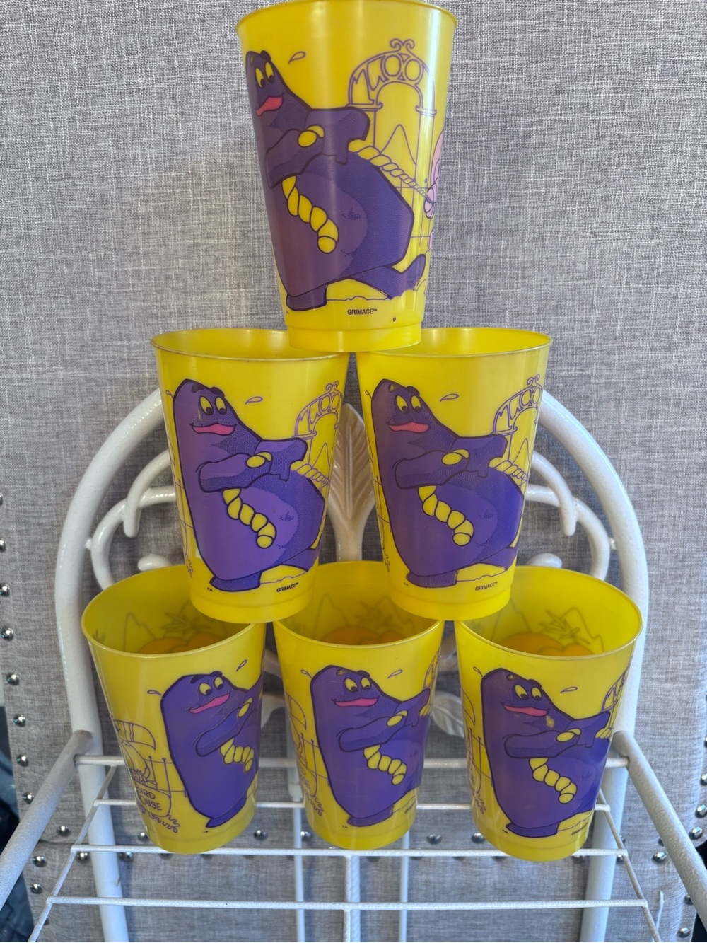 1978 McDonald’s Grimace cups